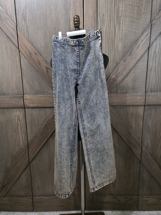 Rachel Comey Denim - Rachel Comey Acid Wash Gray Wide-Leg Jeans